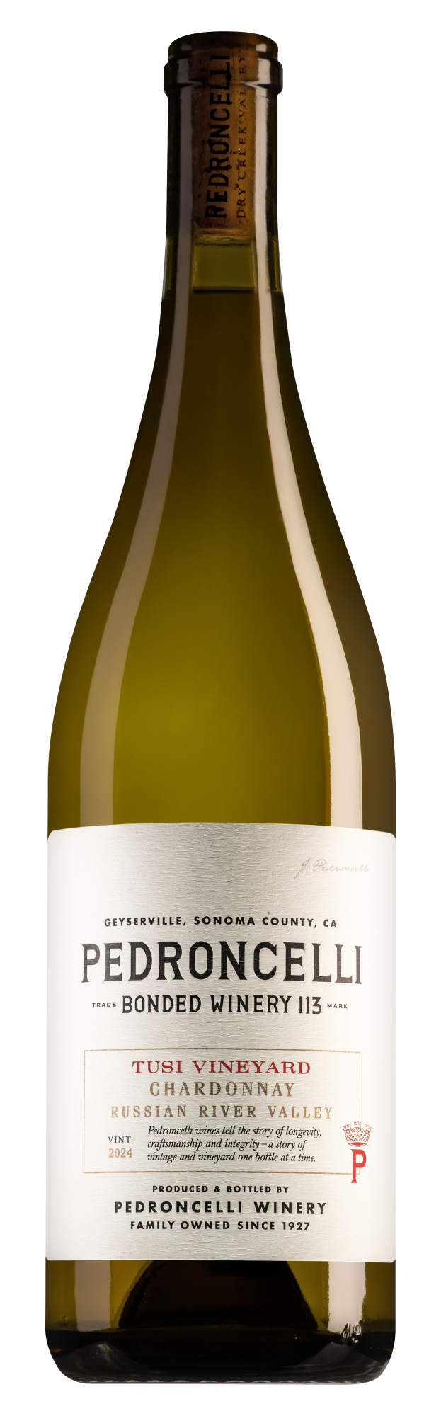 Pedroncelli Dry Creek Valley Tusi Vineyard Chardonnay